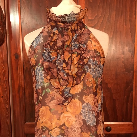 quintessential Tops - Beautiful sleeveless,sheer, summer top